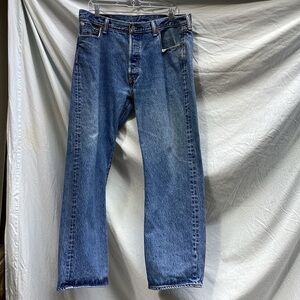 Levi 501 blue casual button fly jeans, size W 36 L 30